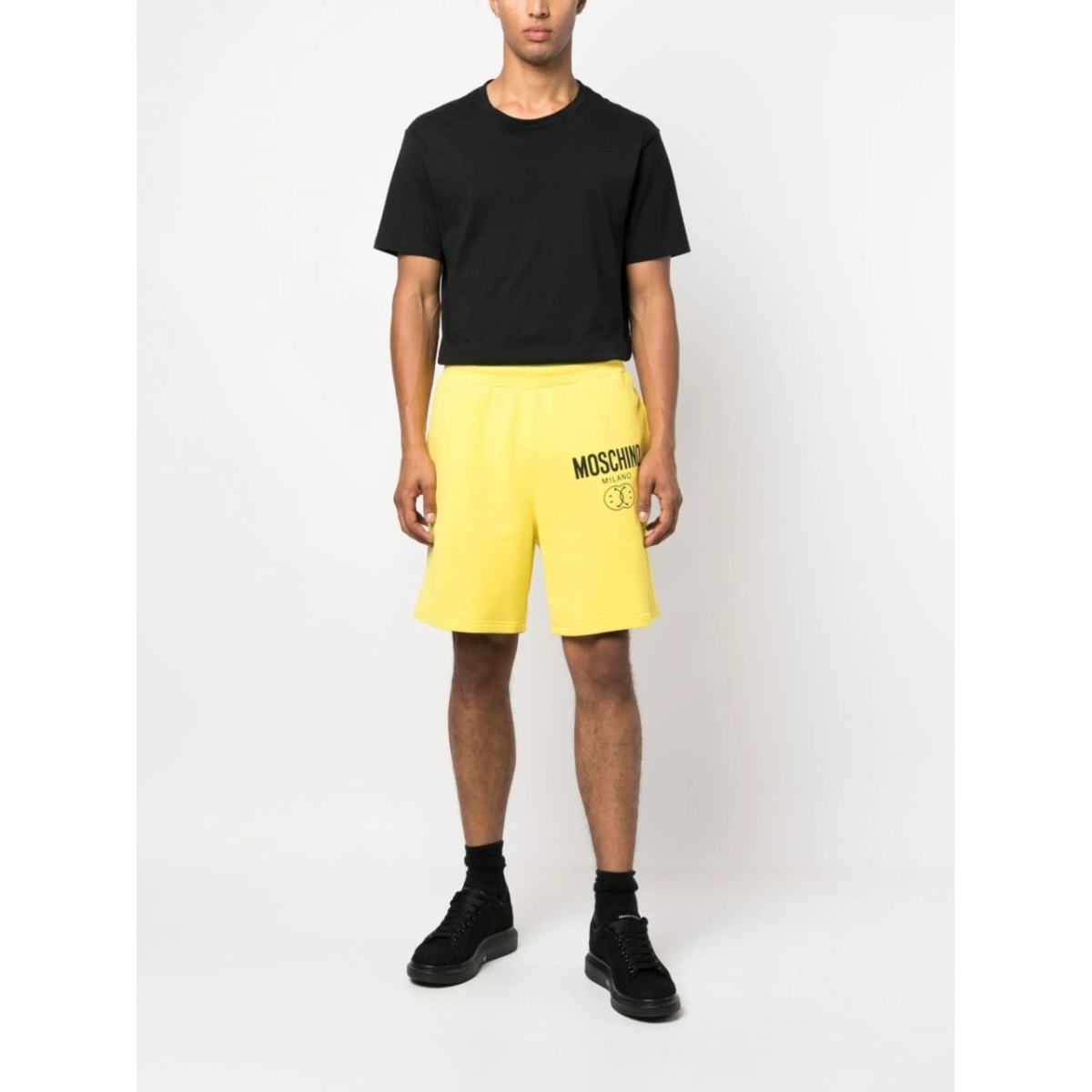 logo-print track shorts - Img 2