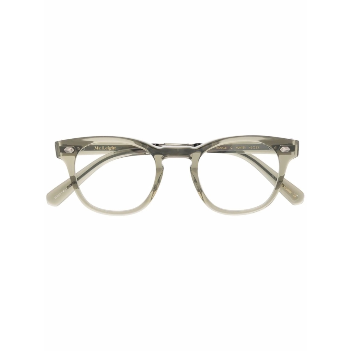 logo square-frame glasses