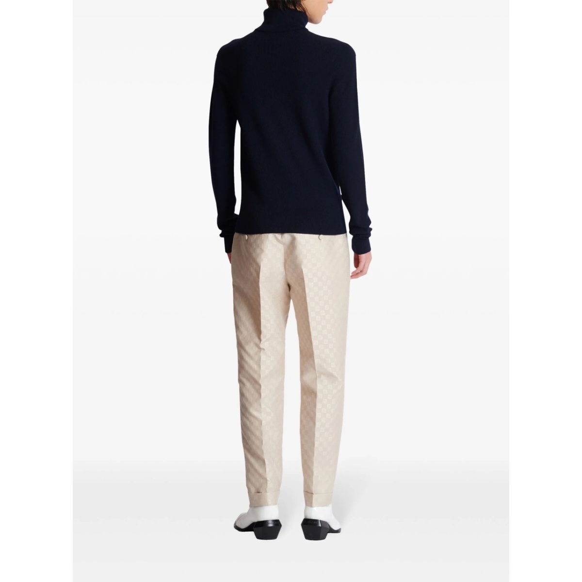 logo-tag merino-wool jumper - Img 4