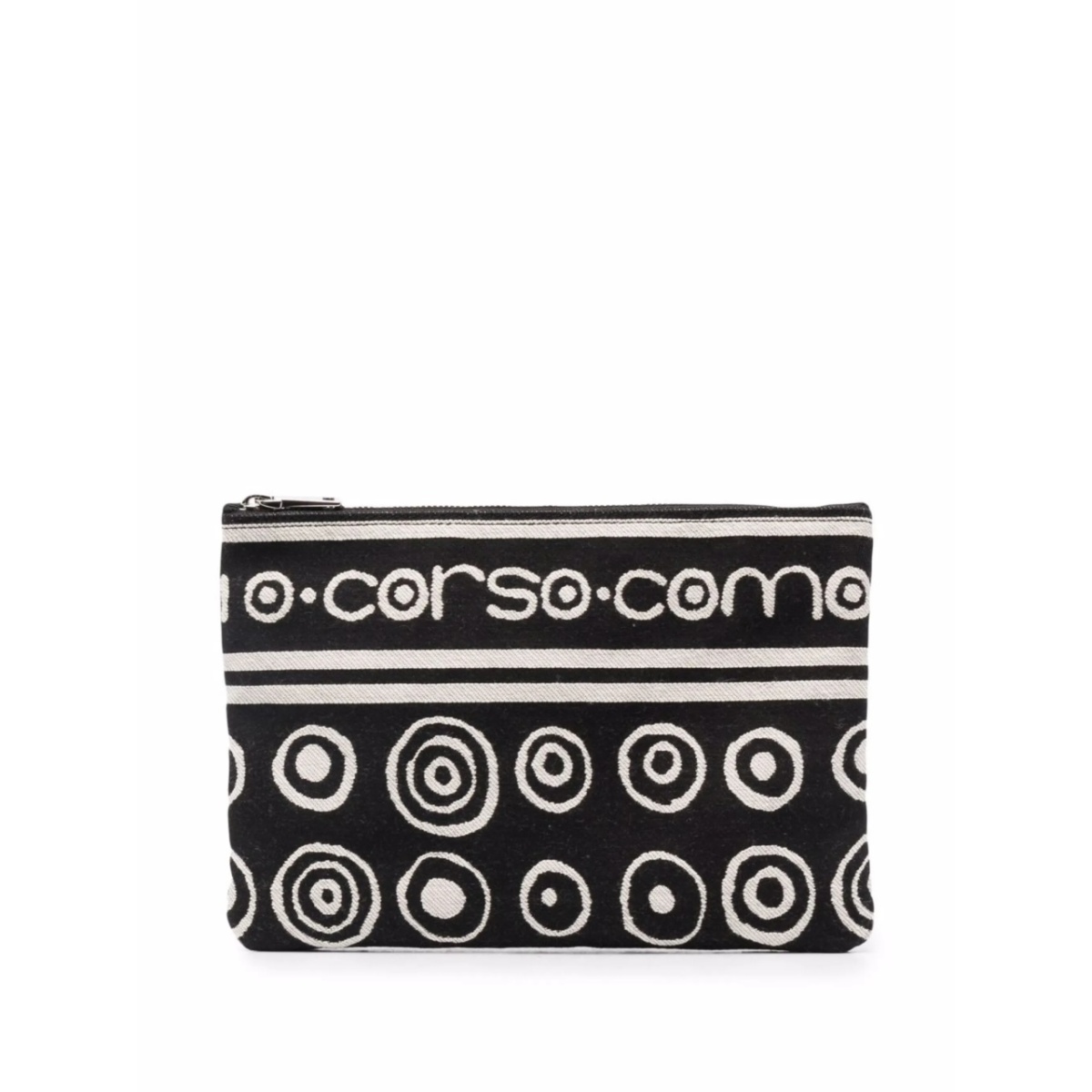 logo zipped clutch