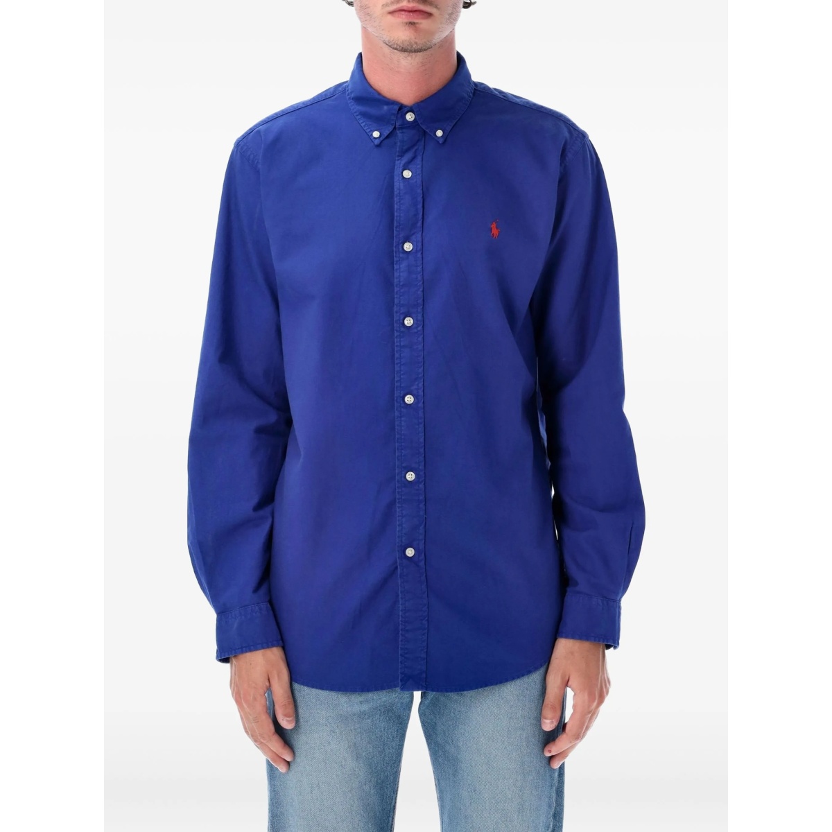 long-sleeve button-down shirt