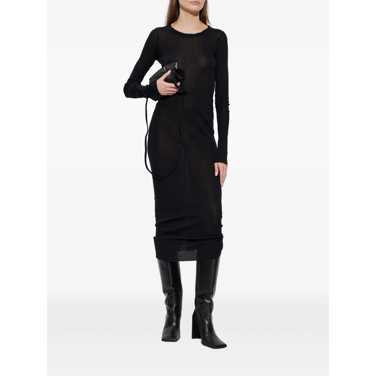 long-sleeve midi dress - Img 2