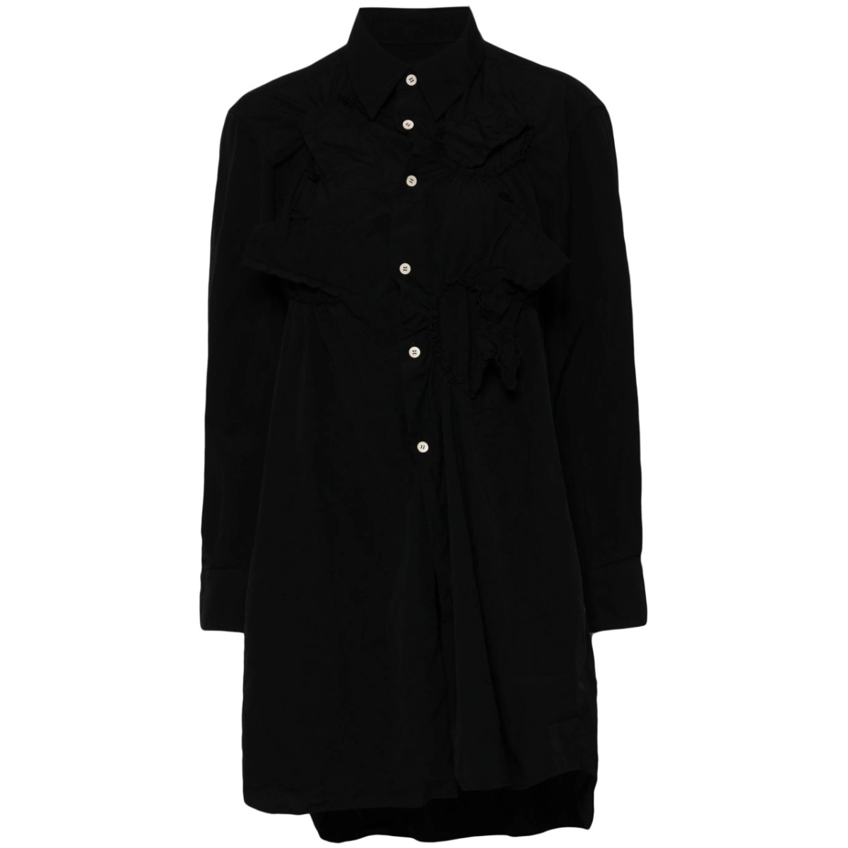 longline button-up shirt