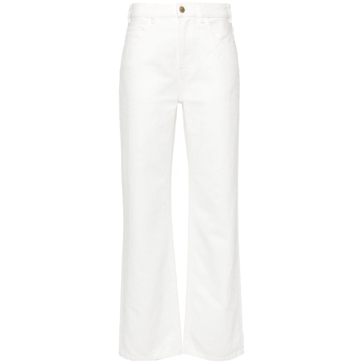 low-rise flared jeans