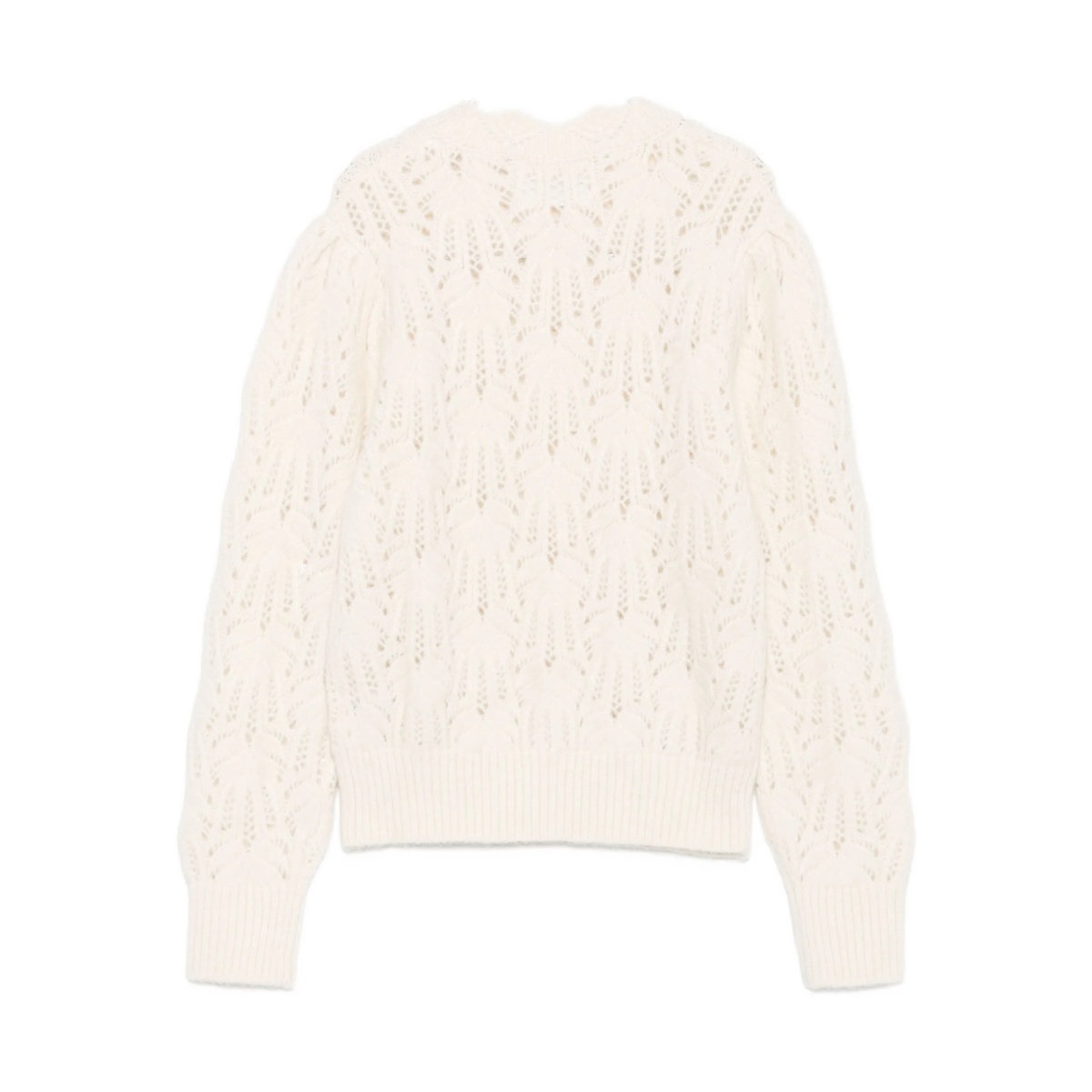 lpatterned open-knit sweater - Img 2