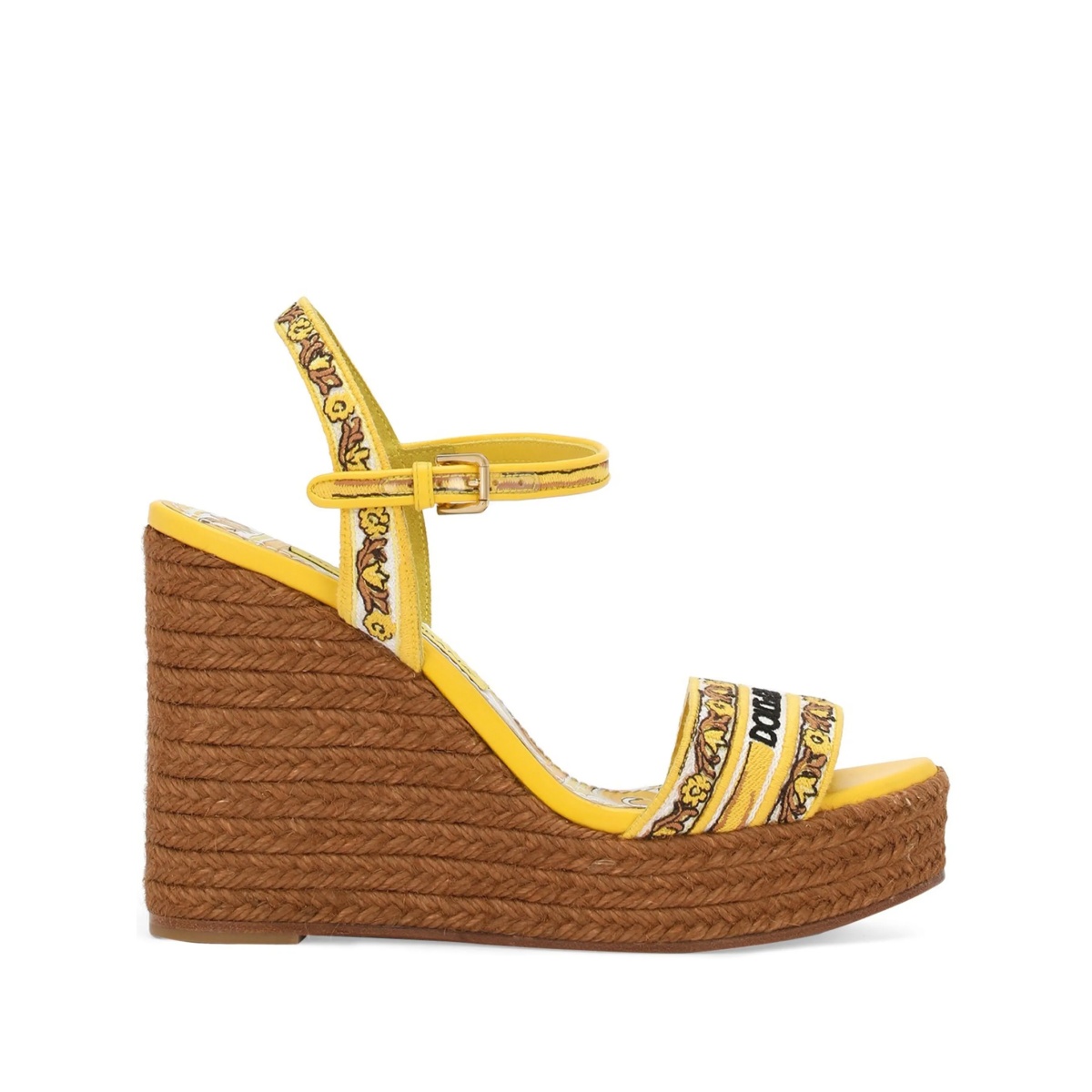 Majolica-print 90mm wedge sandals
