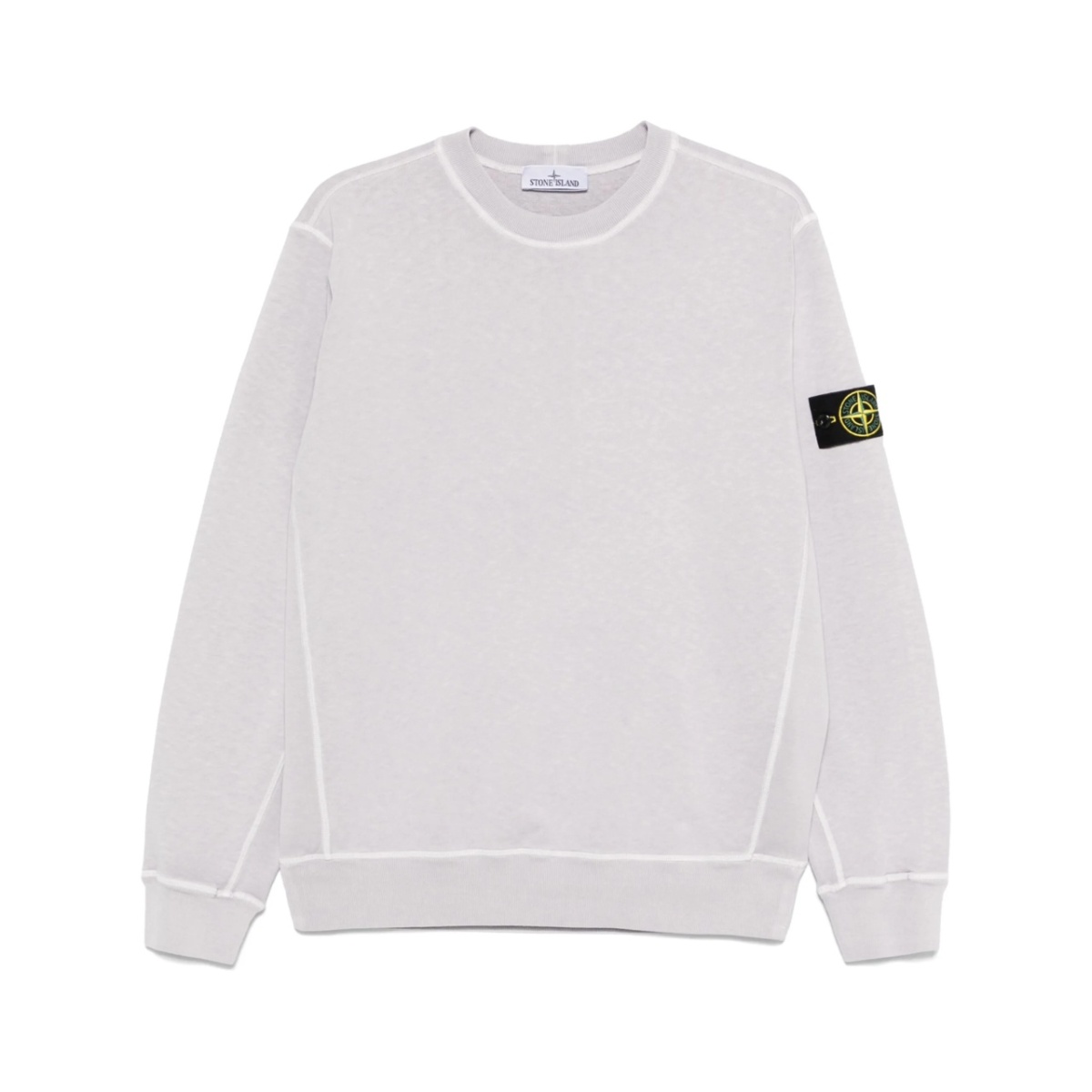 malfilé-fleece 'old' effect sweatshirt