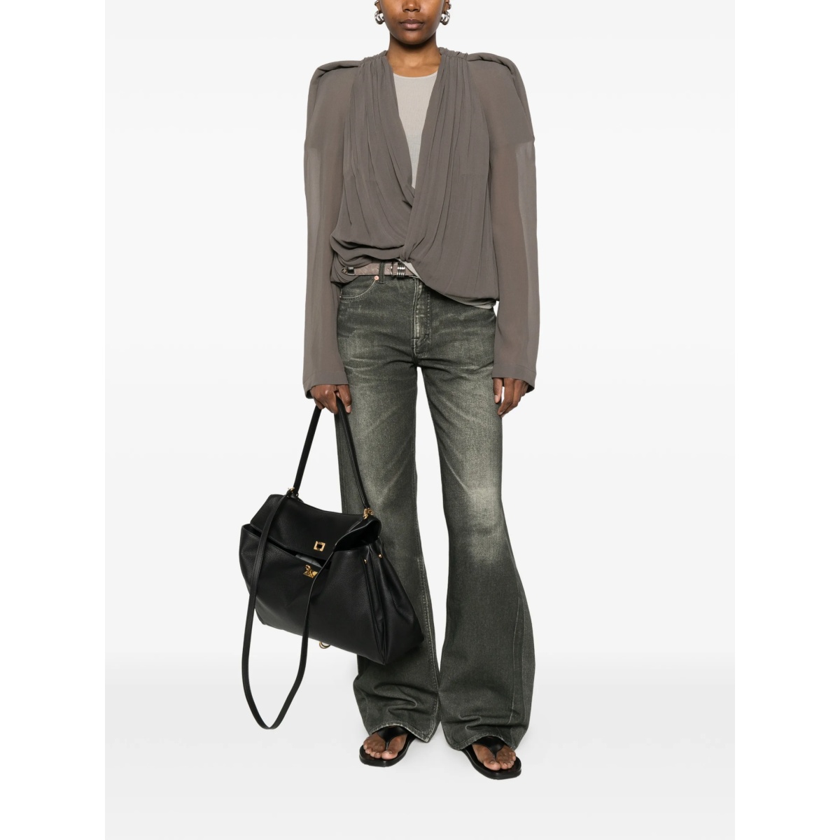 Maria pleated crossover jacket - Img 2