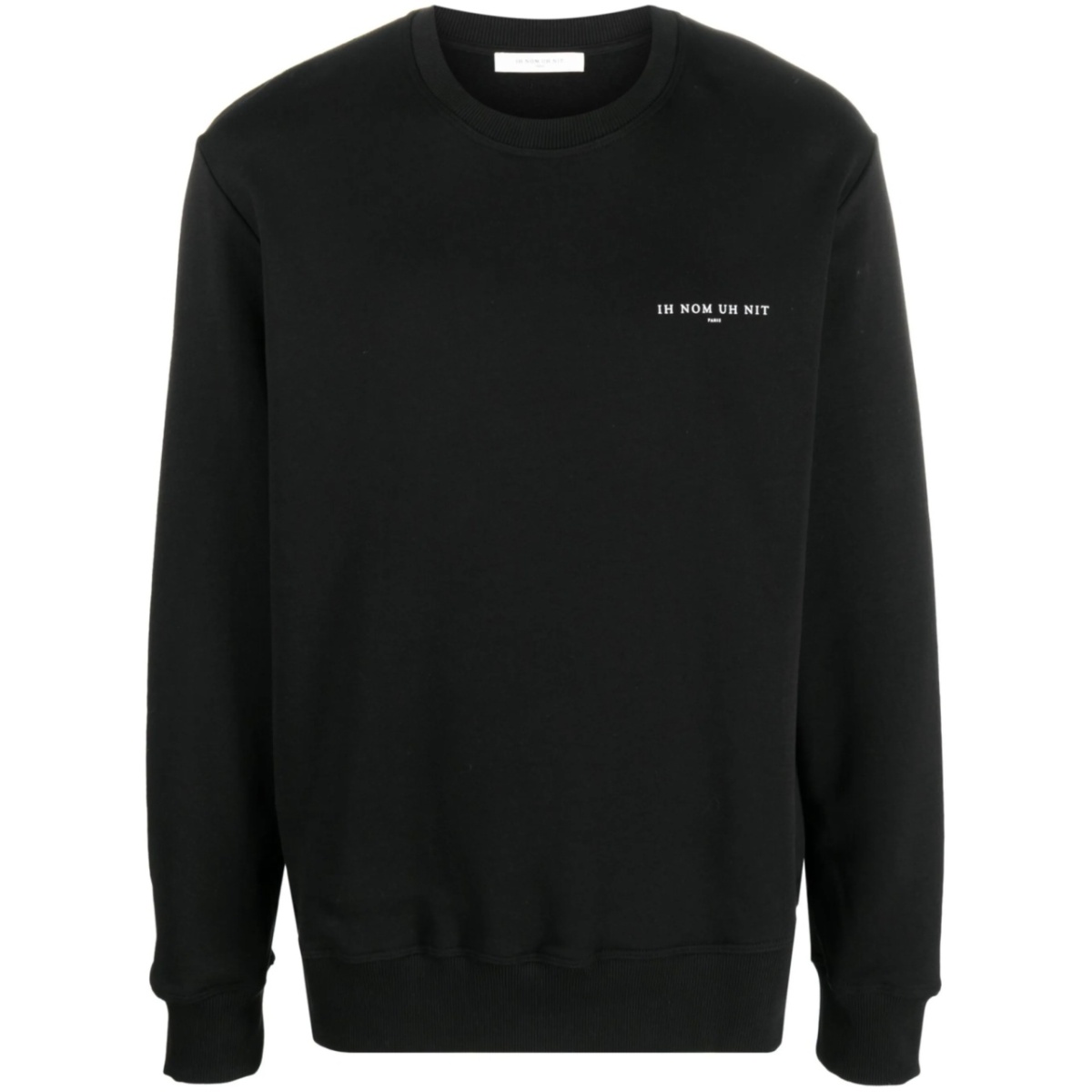 Mask-print crewneck sweatshirt