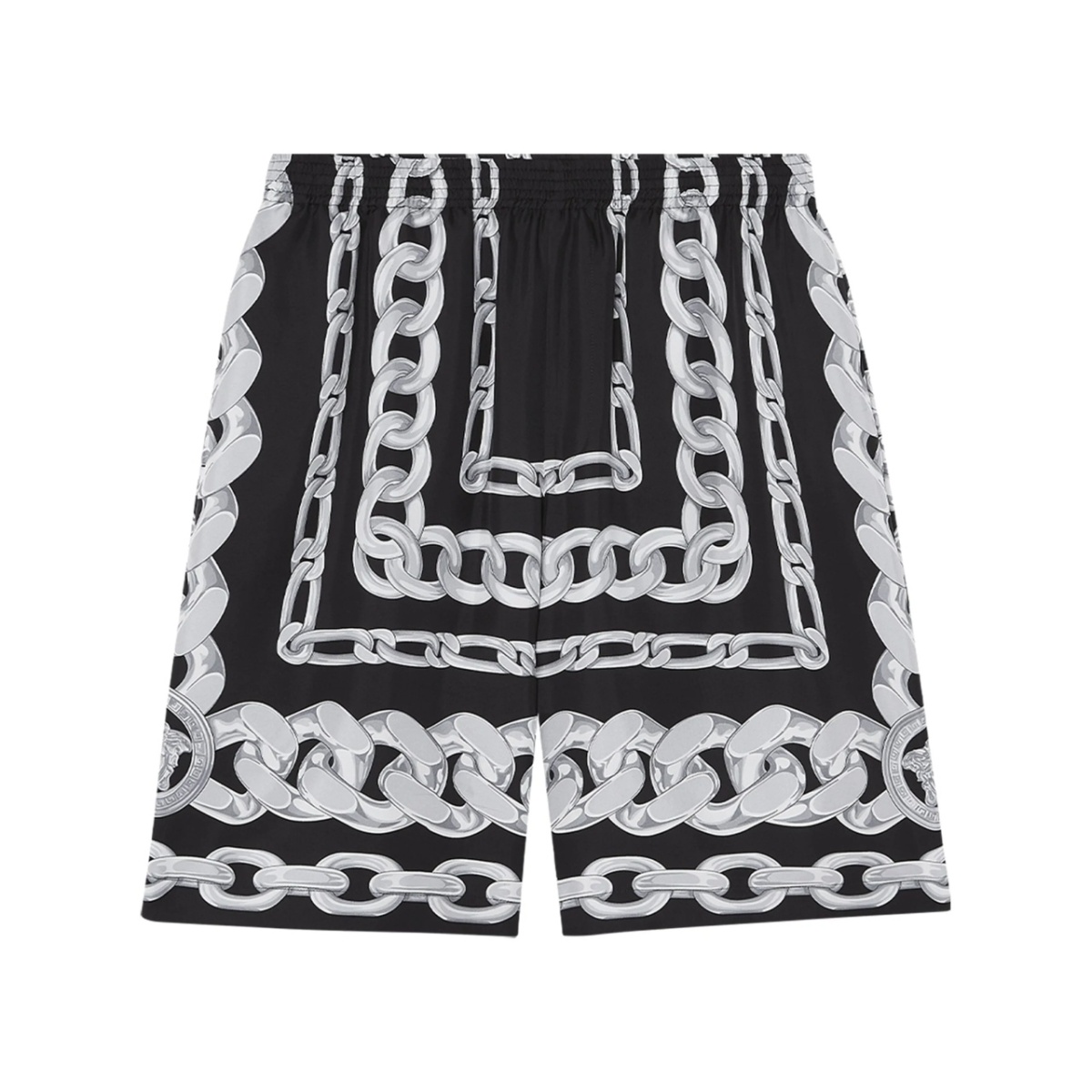Medusa Chains silk shorts