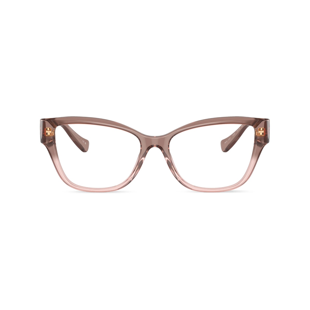 Medusa-plaque square-frame glasses