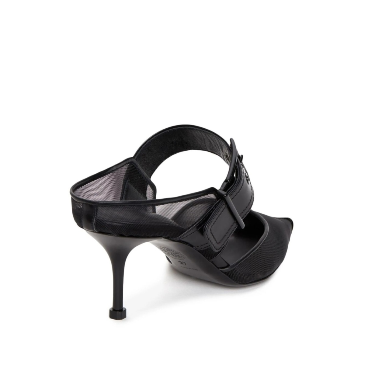 mesh-panelling pointed-toe mules - Img 3