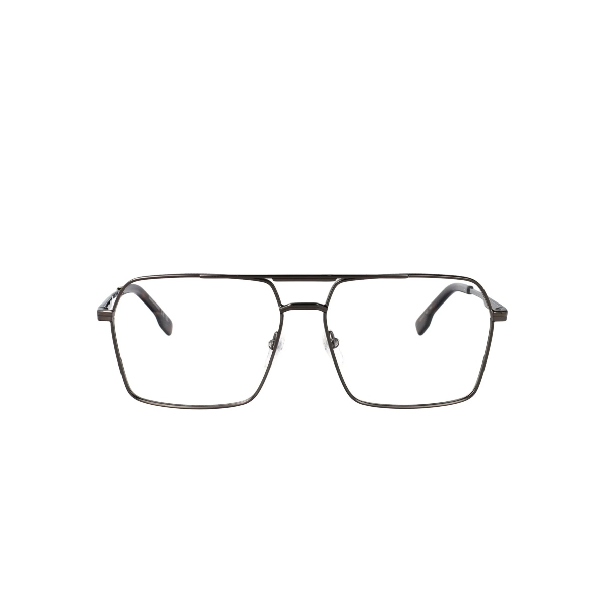 metal square-frame glasses