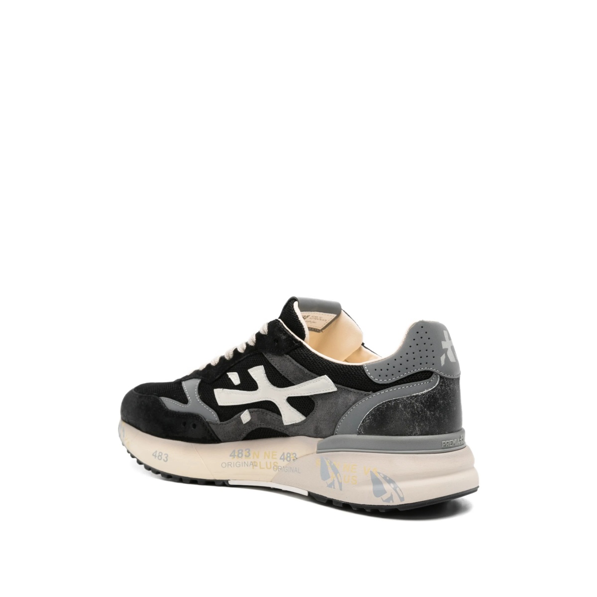 Mick panelled logo-patch sneakers - Img 3
