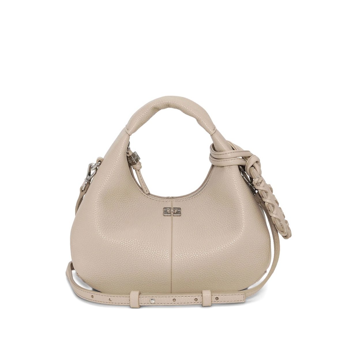 mini textured leather tote bag