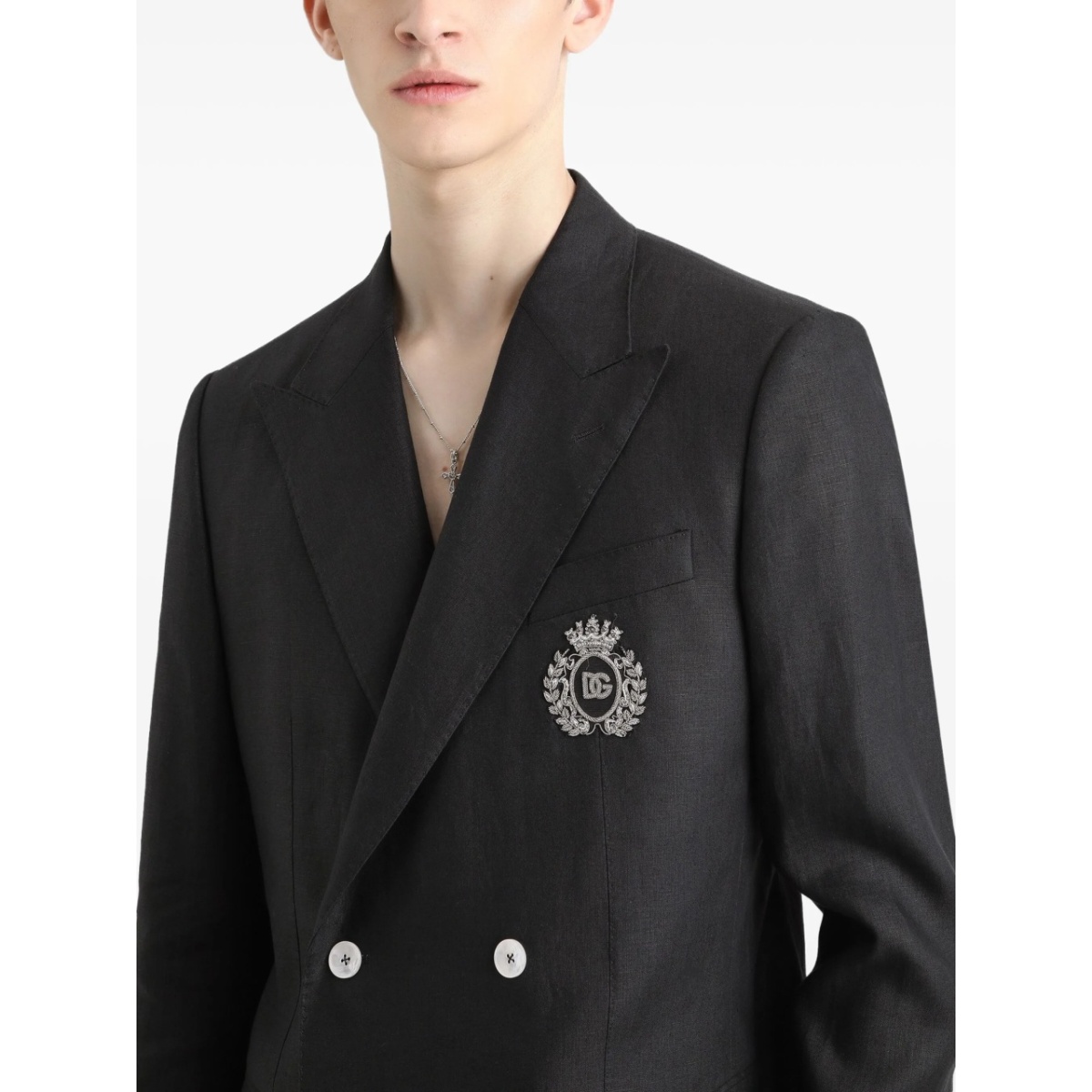 monogram-badge blazer - Img 5