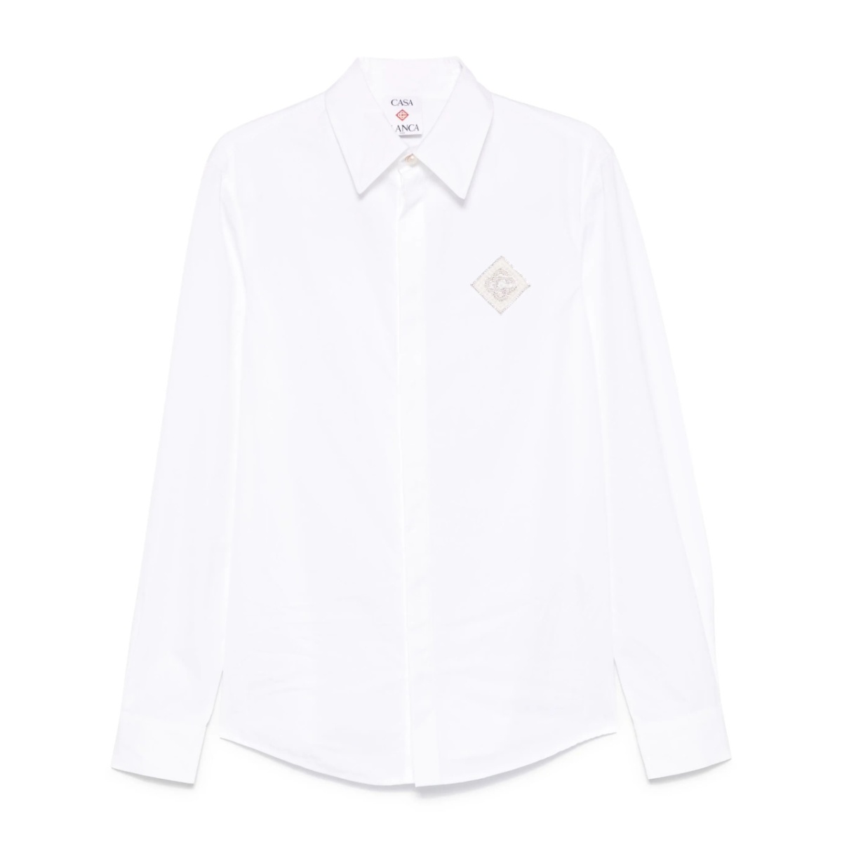 monogram-embroidered shirt