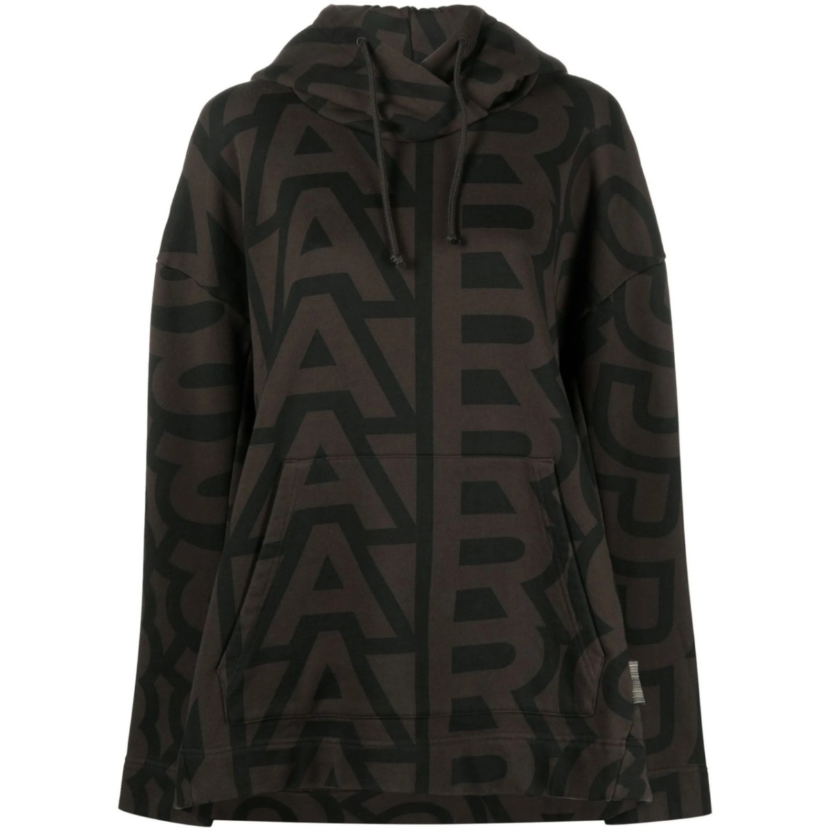 Monogram Oversized drawstring hoodie
