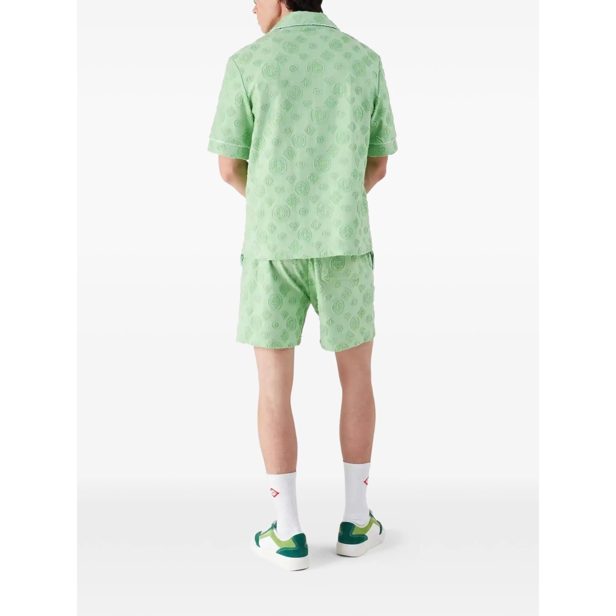 monogram-pattern track shorts - Img 3