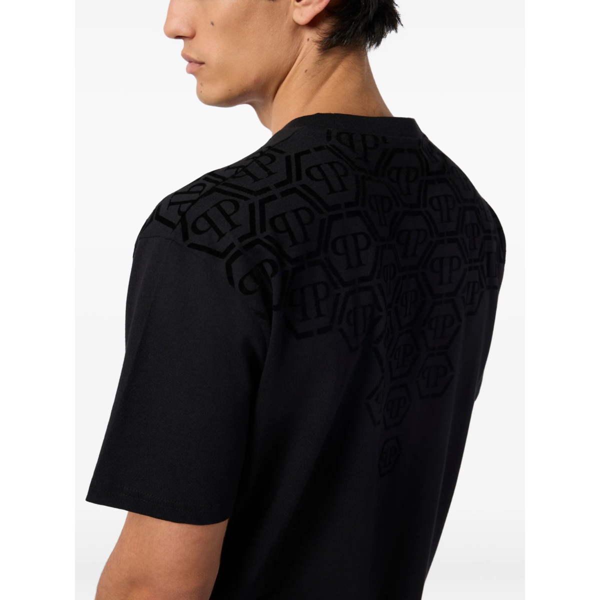 monogram round-neck T-shirt - Img 4