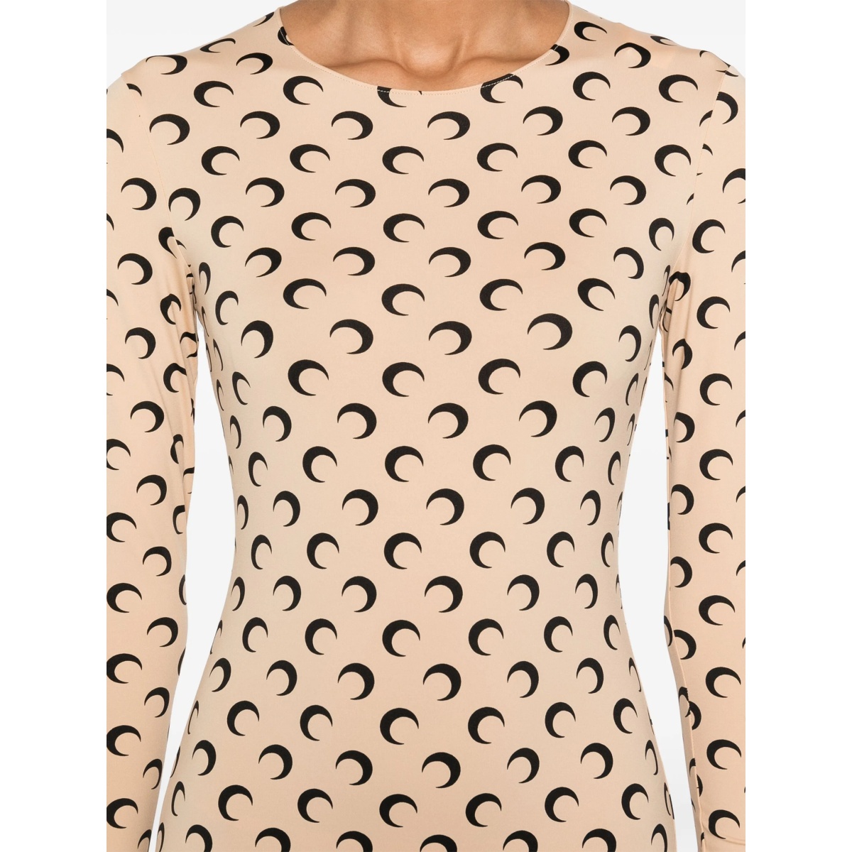 Moon-print jersey jumpsuit - Img 5