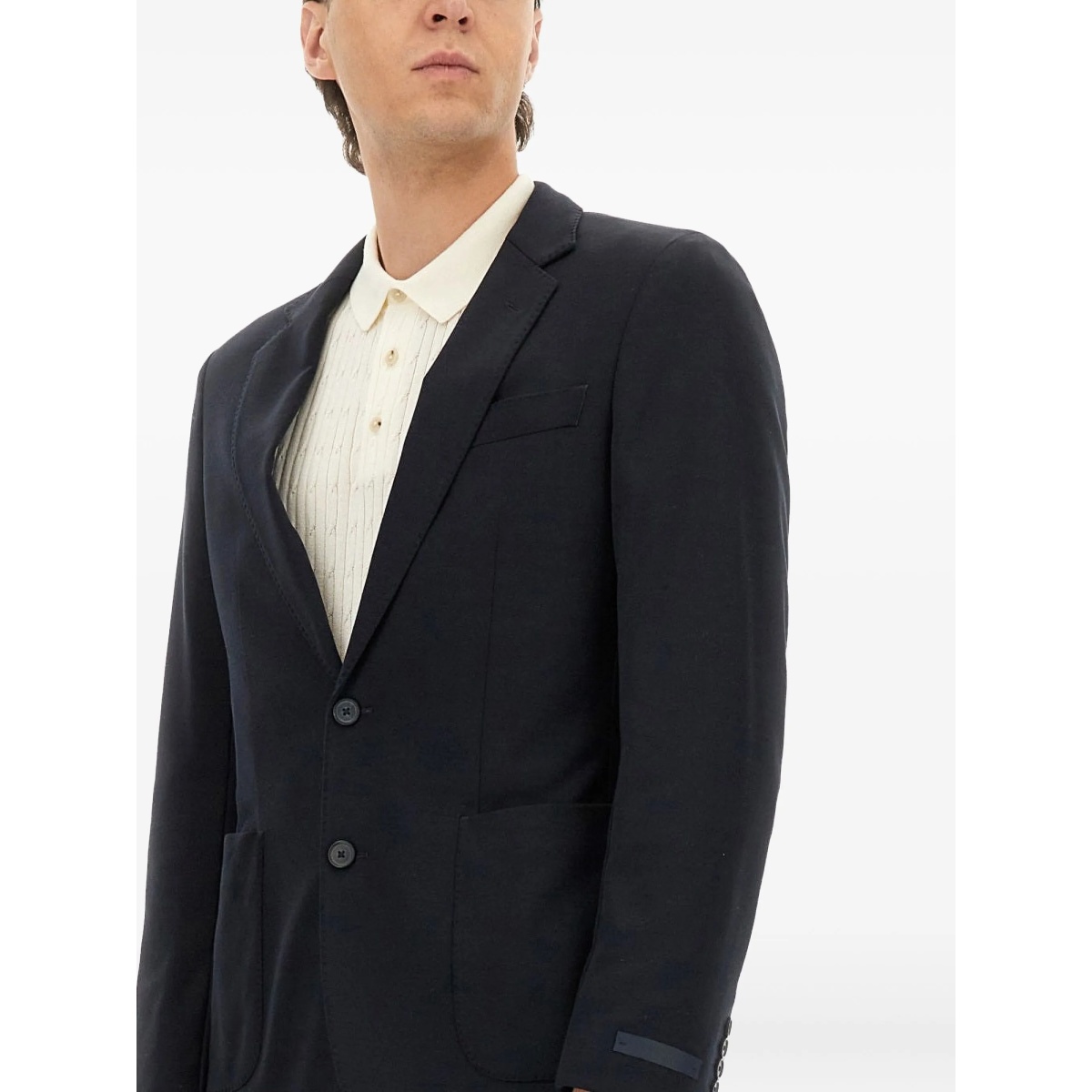 notched-lapel button jacket - Img 4