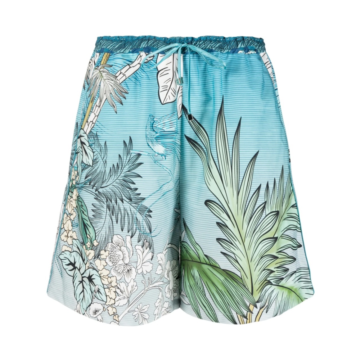 ombré-effect cotton shorts