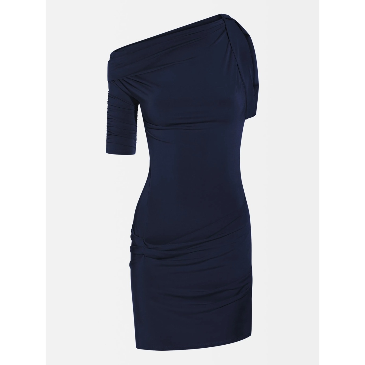 one-shoulder mini dress