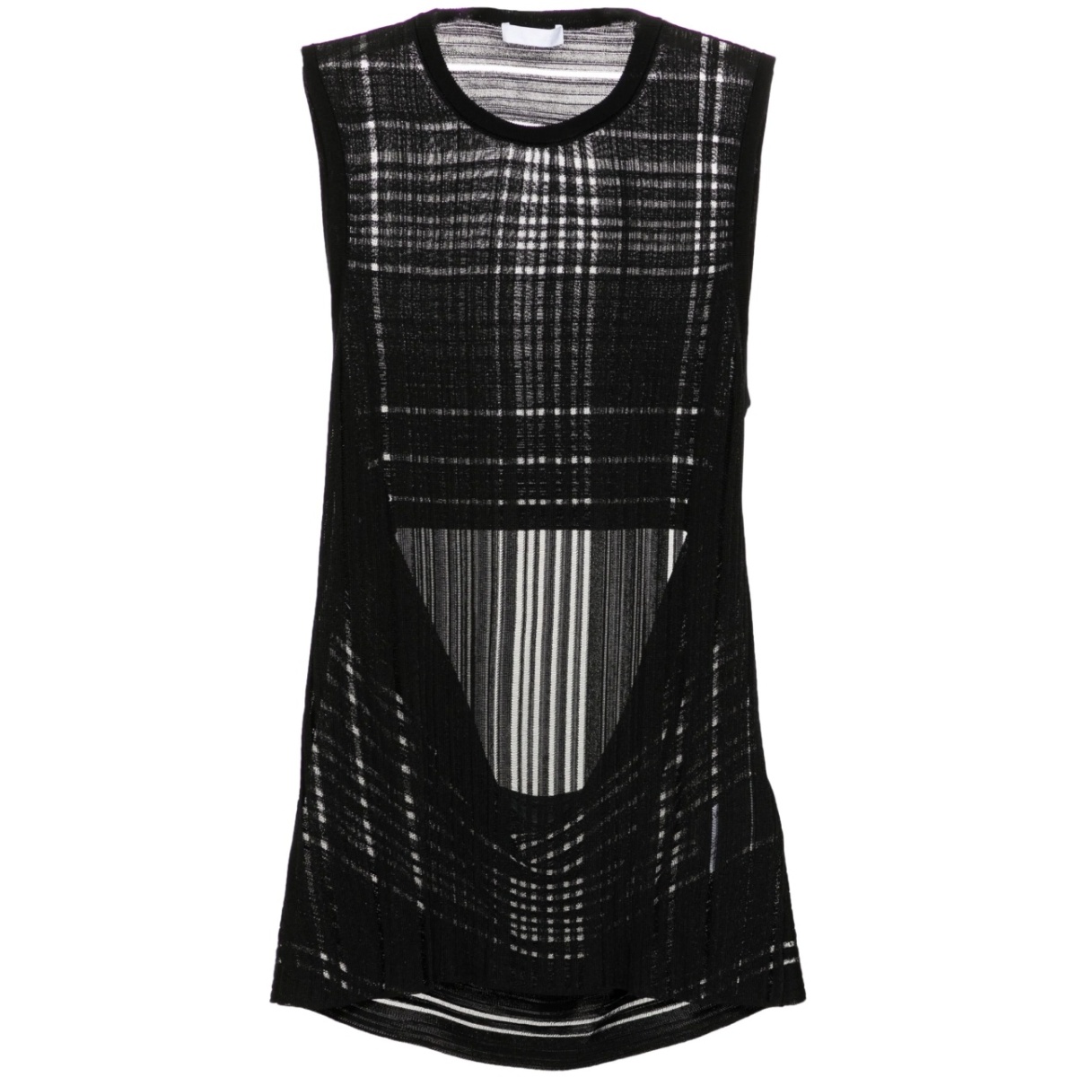 open-back ribbed tank top
