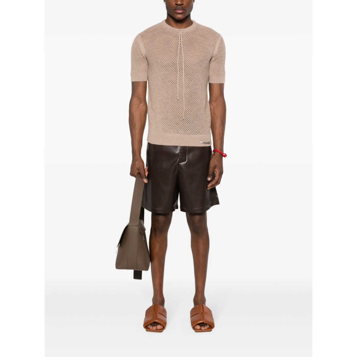 open-knit wool T-shirt - Img 2