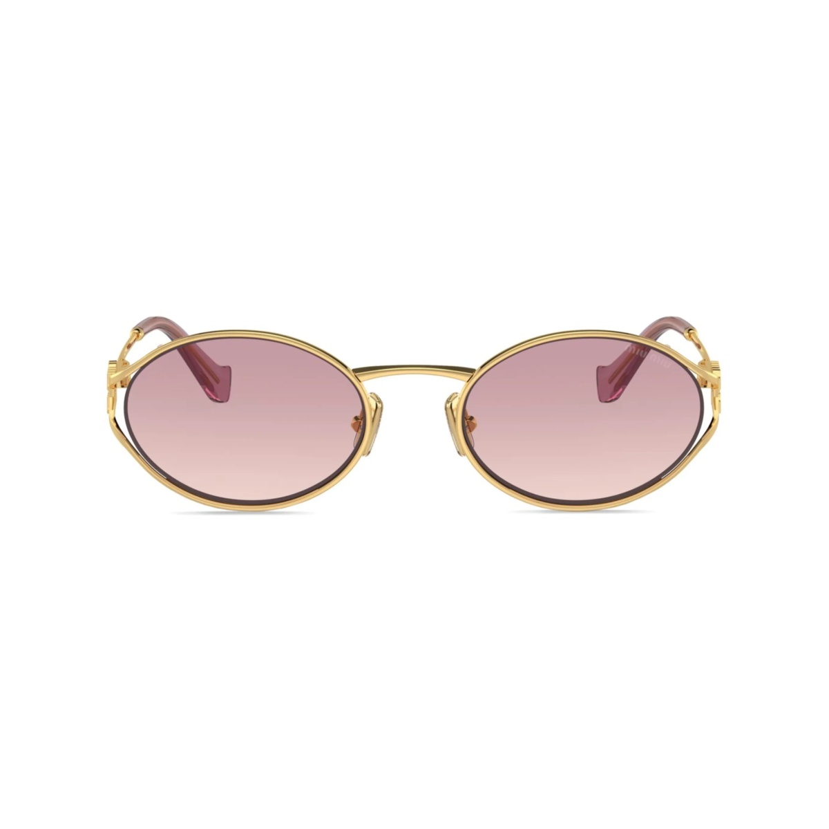 oval-frame gradient-lenses sunglasses