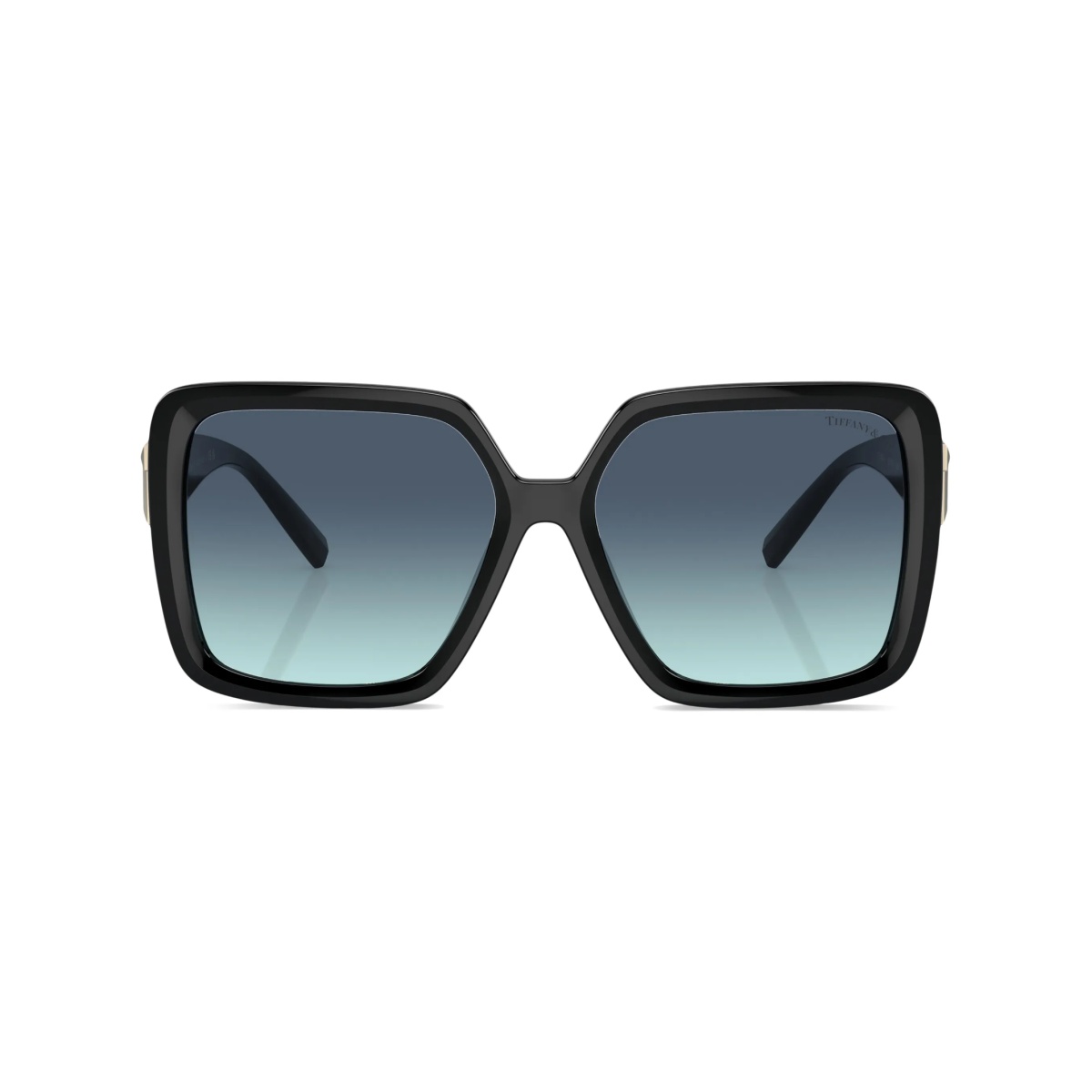 oversize-frame logo-plaque sunglasses