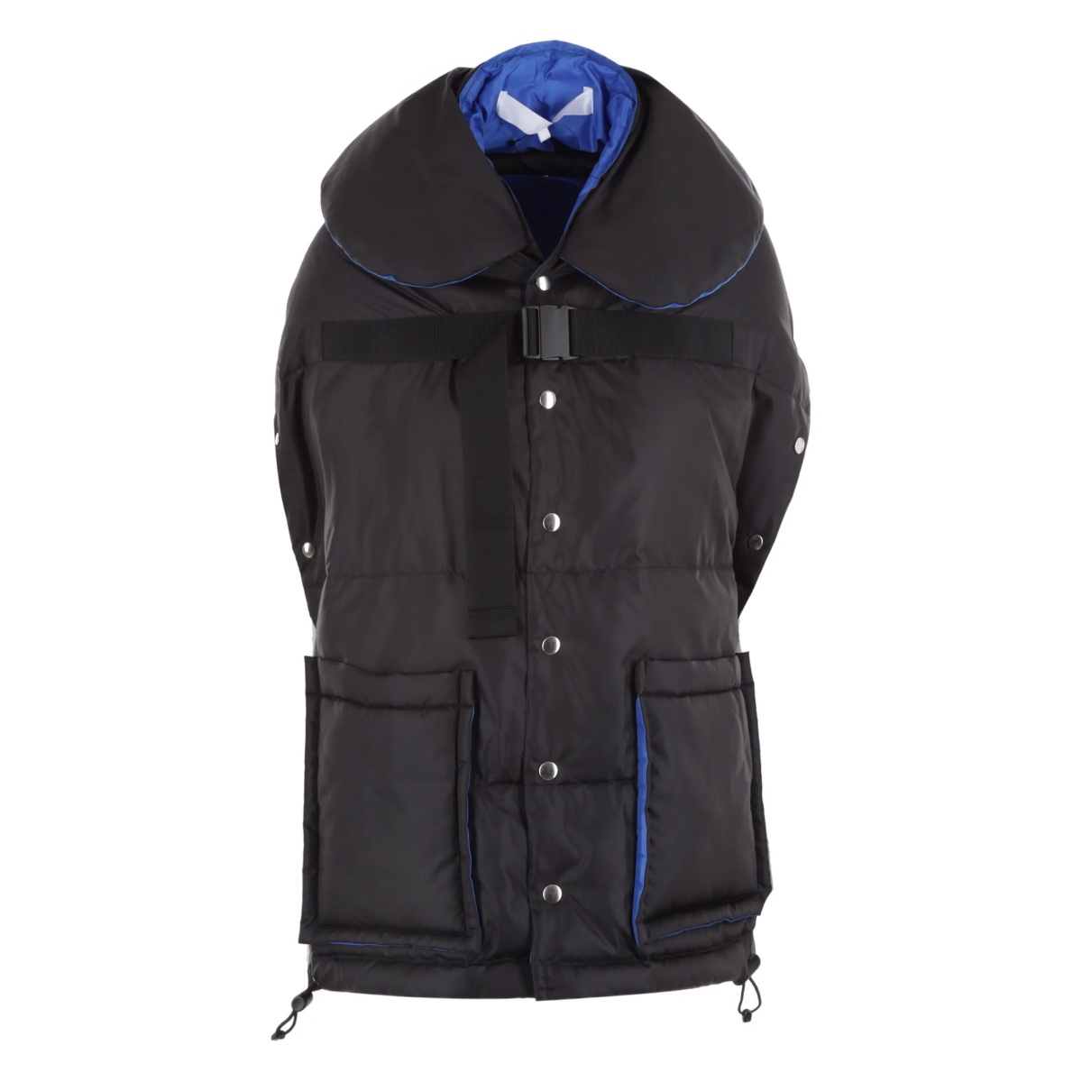 padded snap-button cape