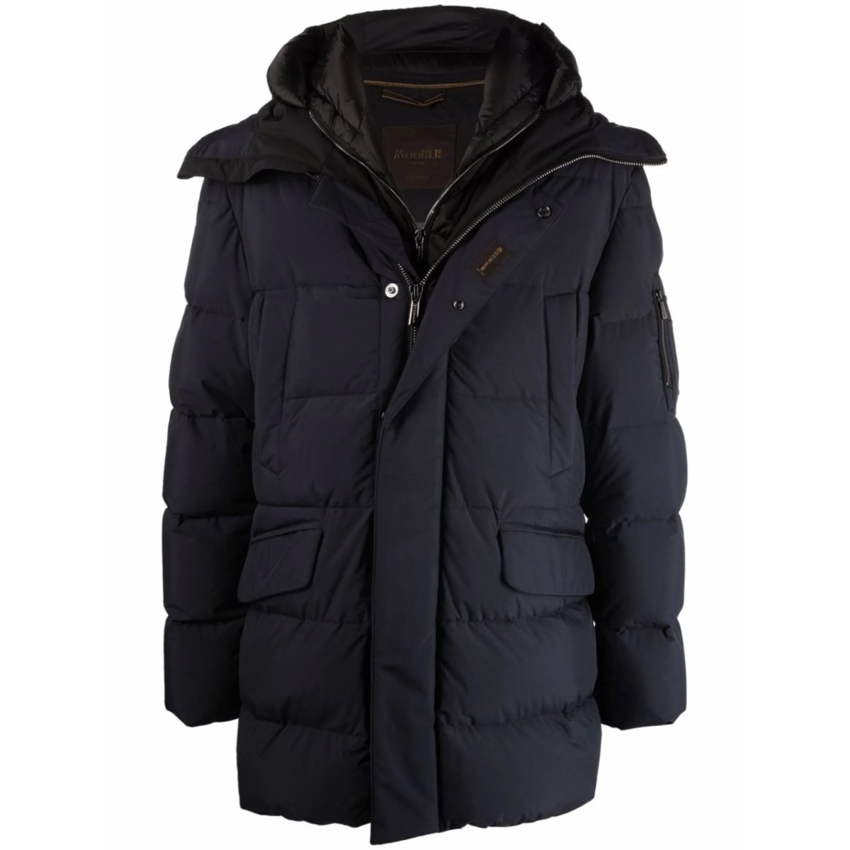 padded zip-up coat