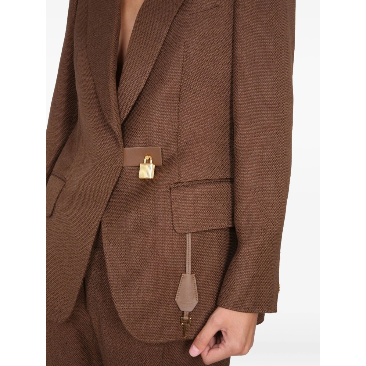 padlock-detail blazer - Img 4