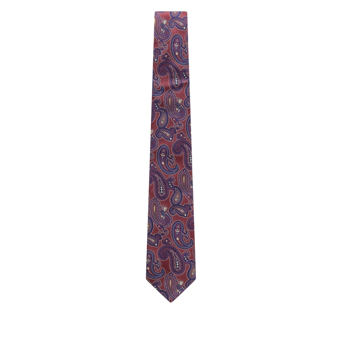 paisley-pattern silk tie