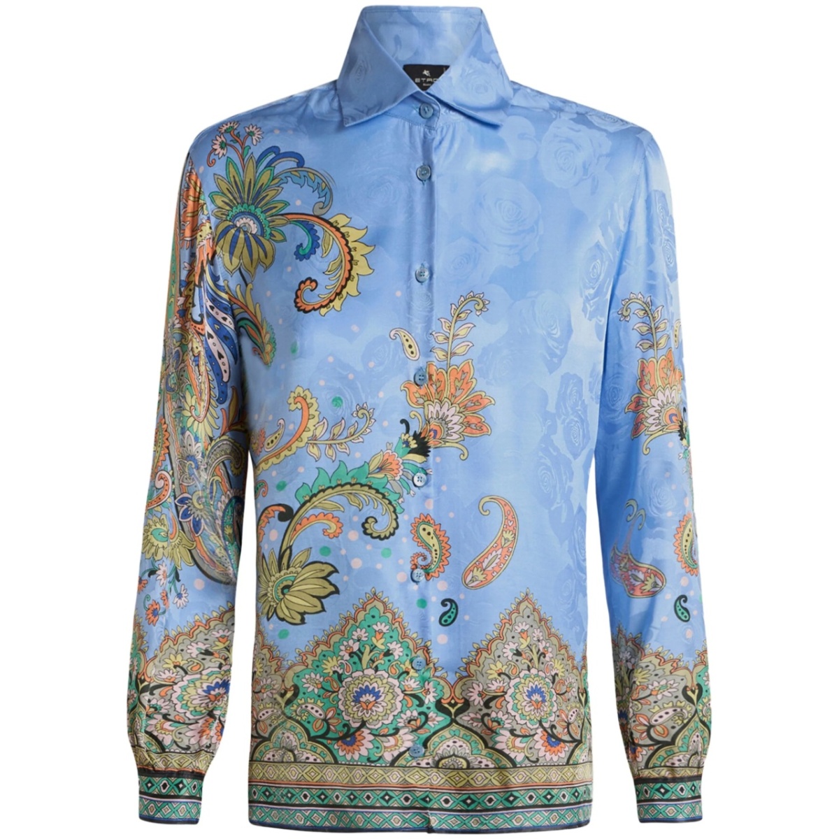 paisley-print shirt