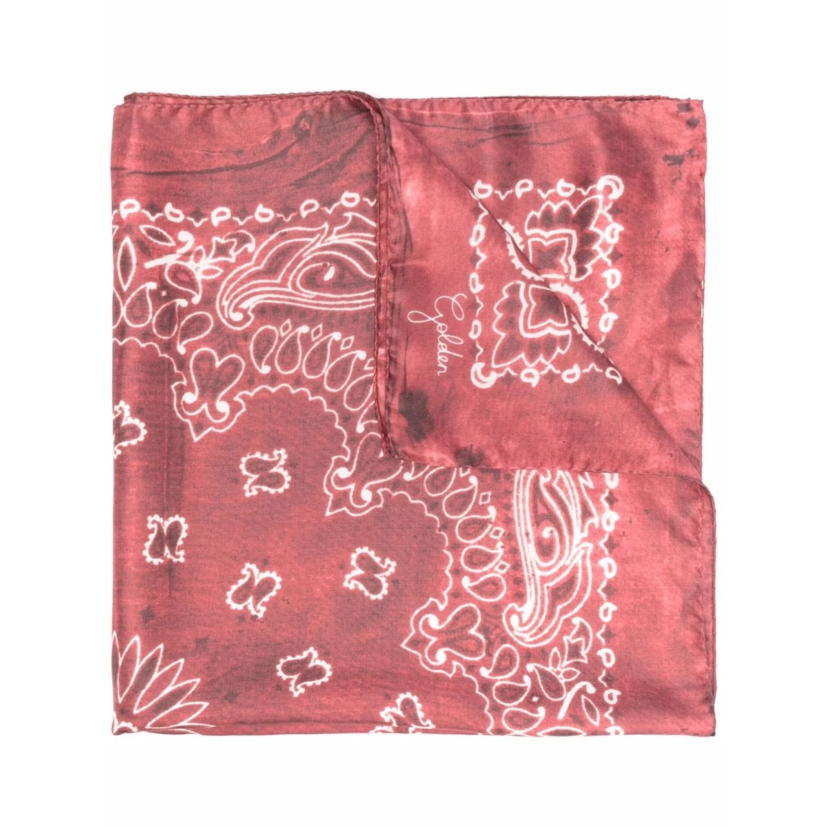 paisley-print silk scarf