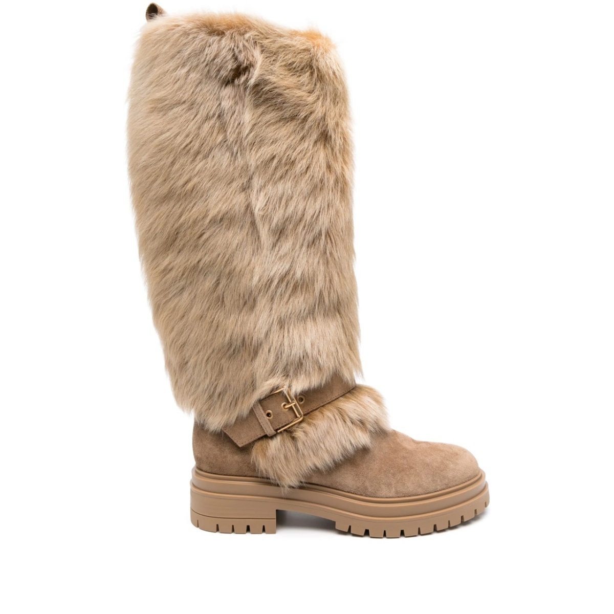 panelled-design boots