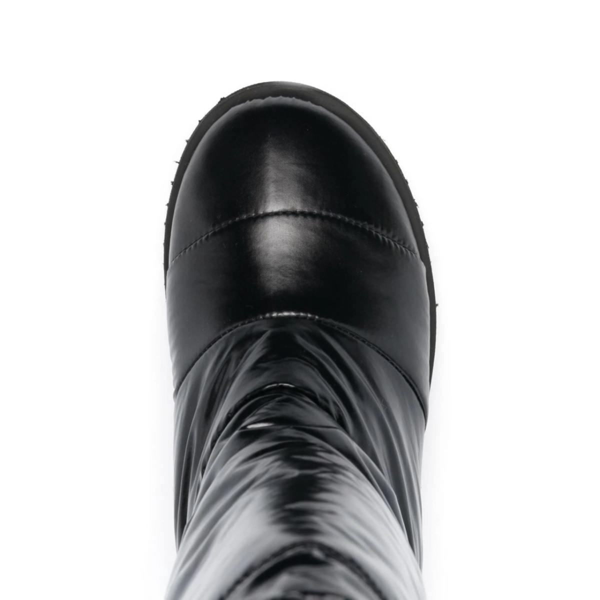 patent padded knee-high boots - Img 4