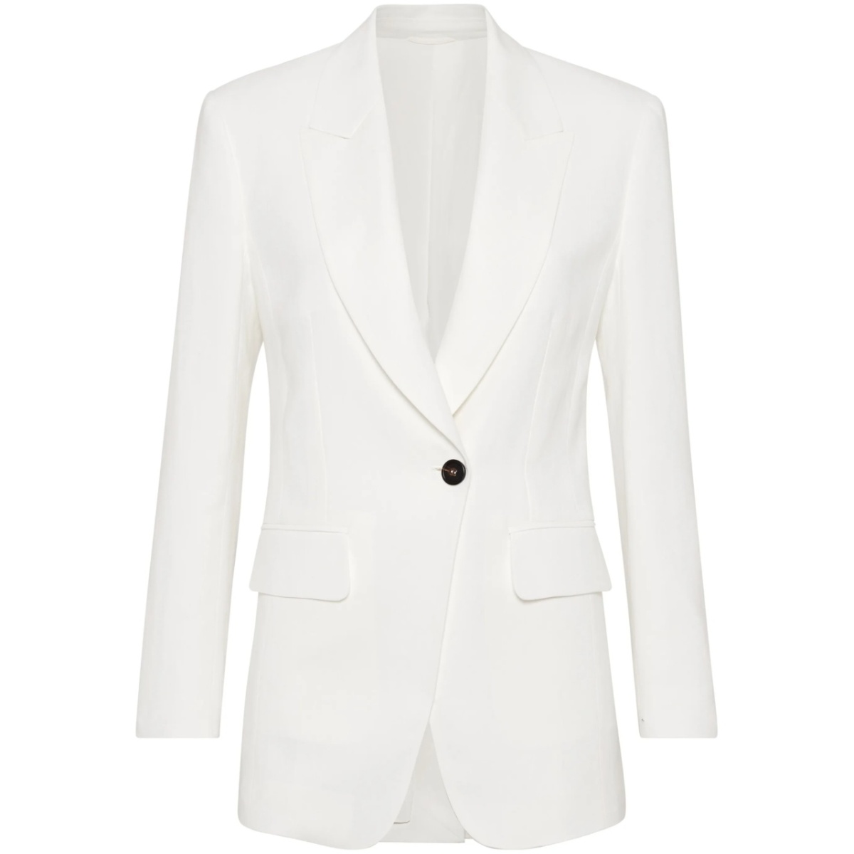 peak-lapels single-breasted blazer
