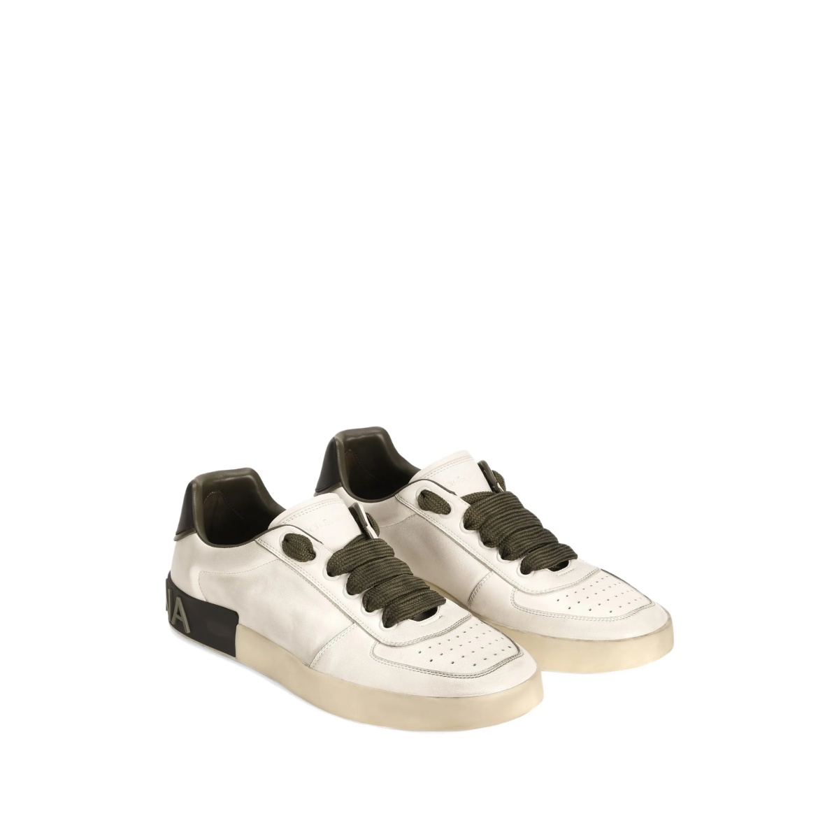 perforated-detail lace-up sneakers - Img 2