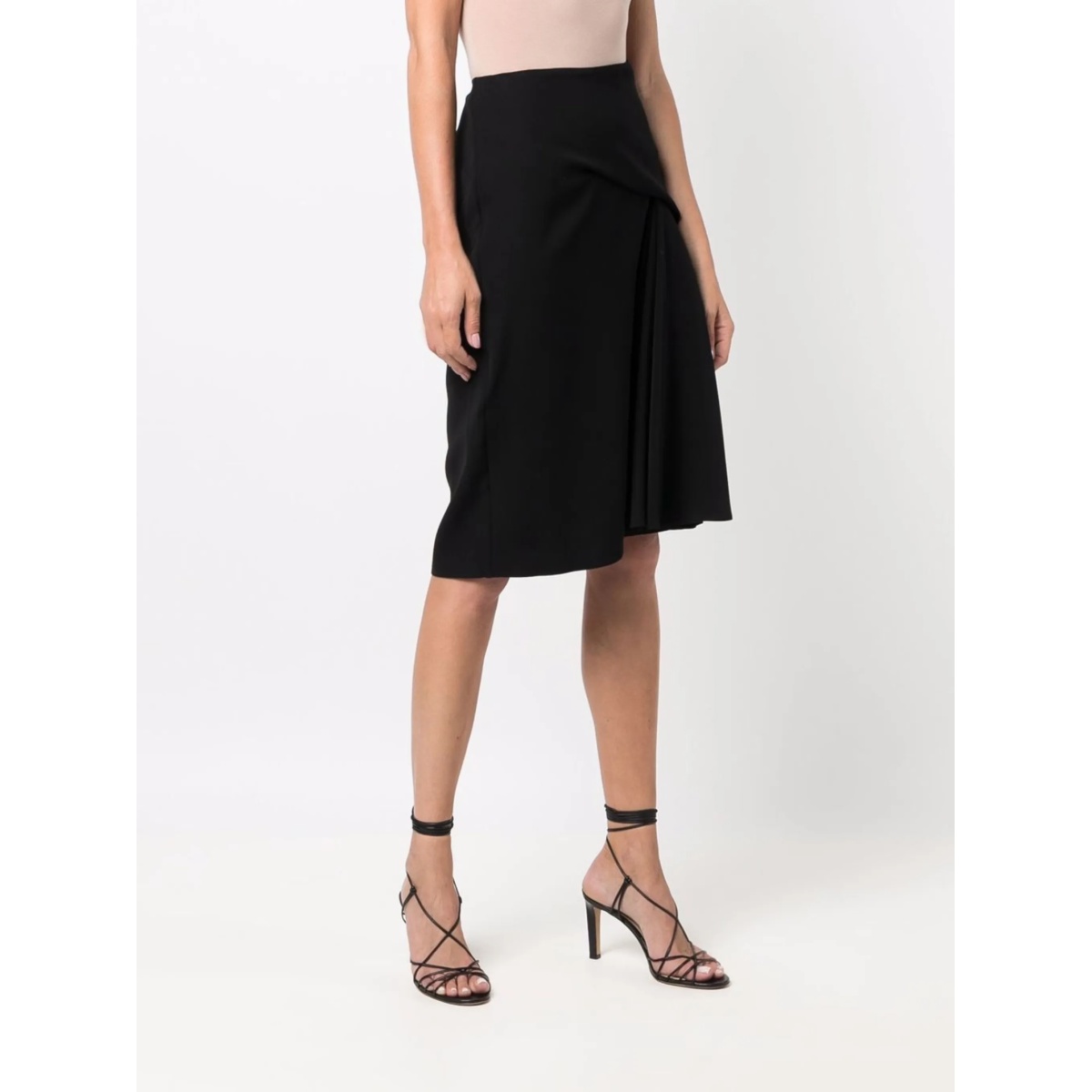 pinch-pleat A-line skirt - Img 3