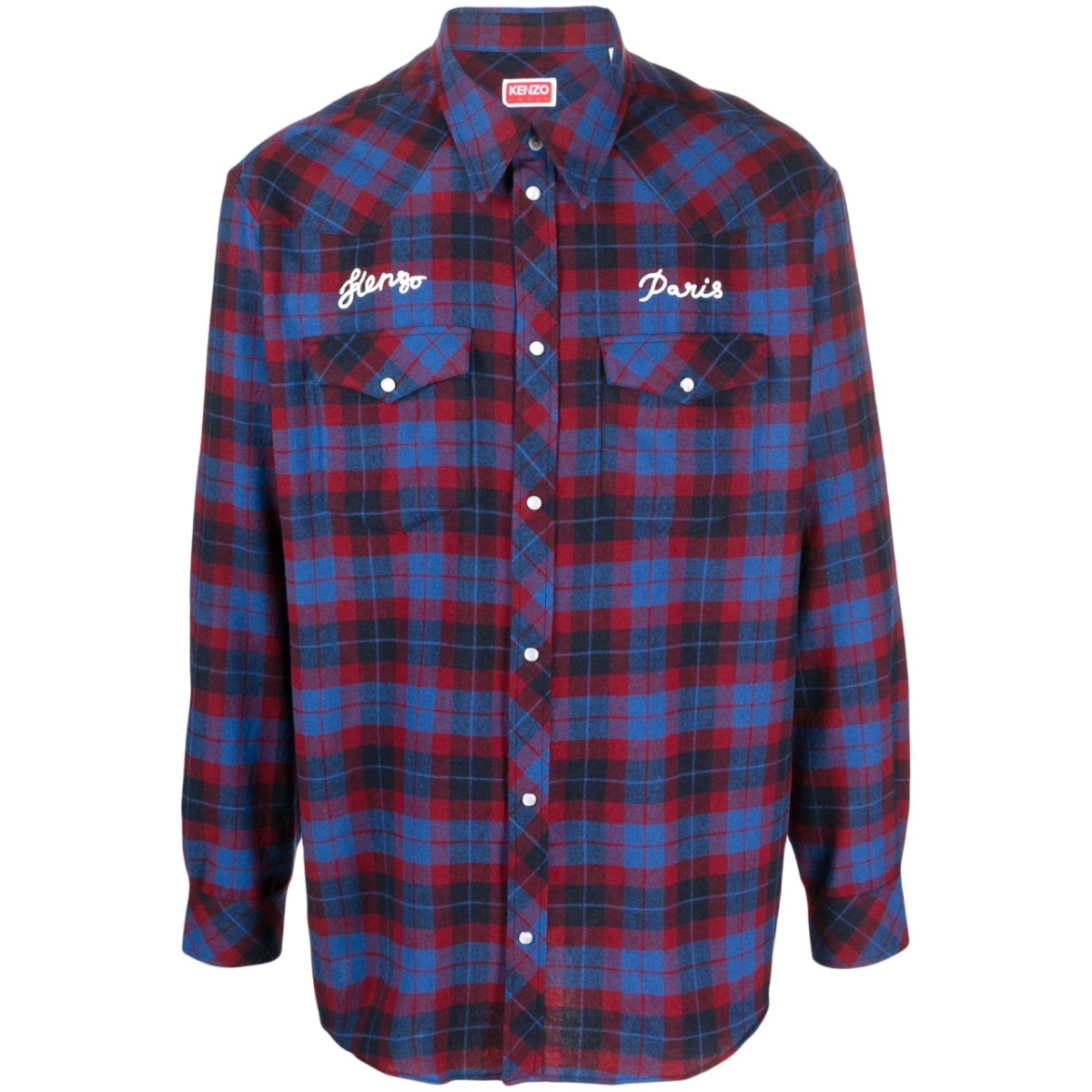 plaid-check pattern shirt