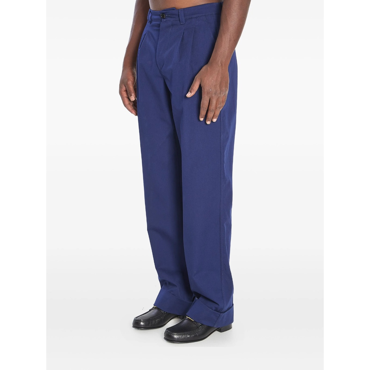 pleat cotton trousers - Img 3