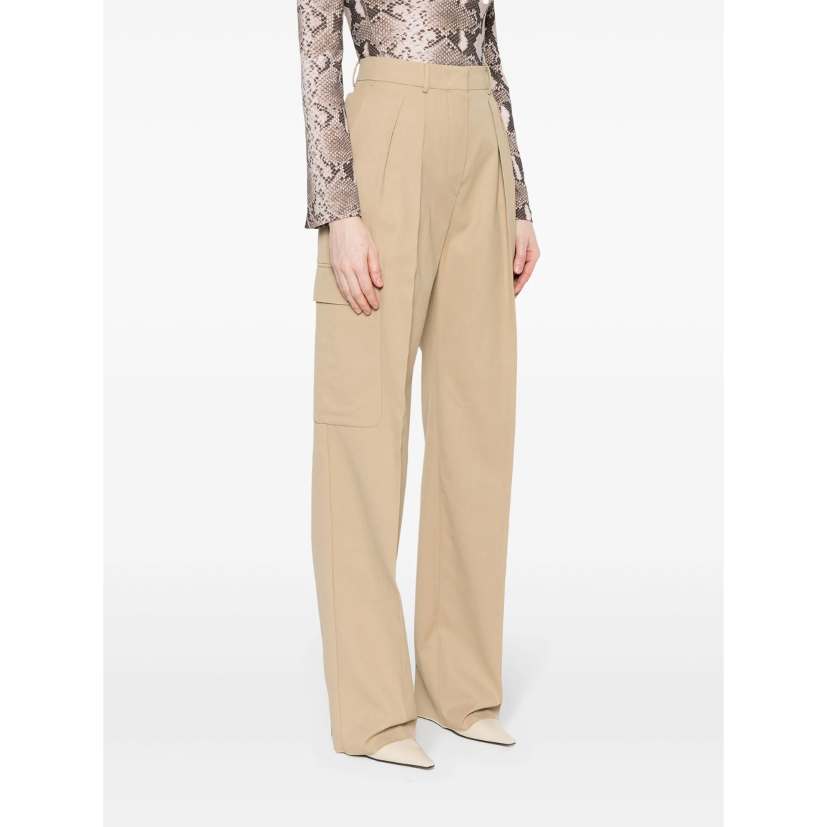 pleat-detail trousers - Img 3