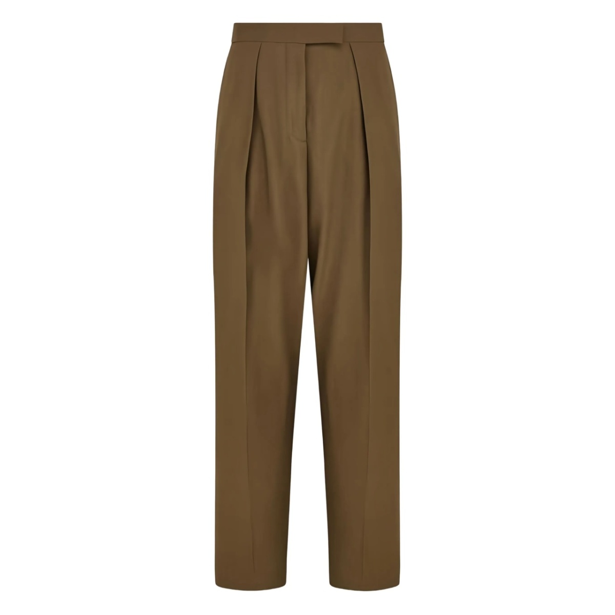 pleat-front tailored trousers