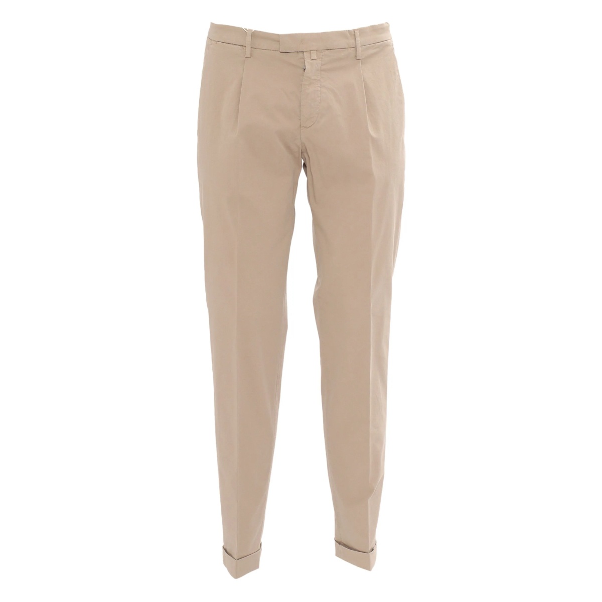 pleated-cuffed tailored trousers