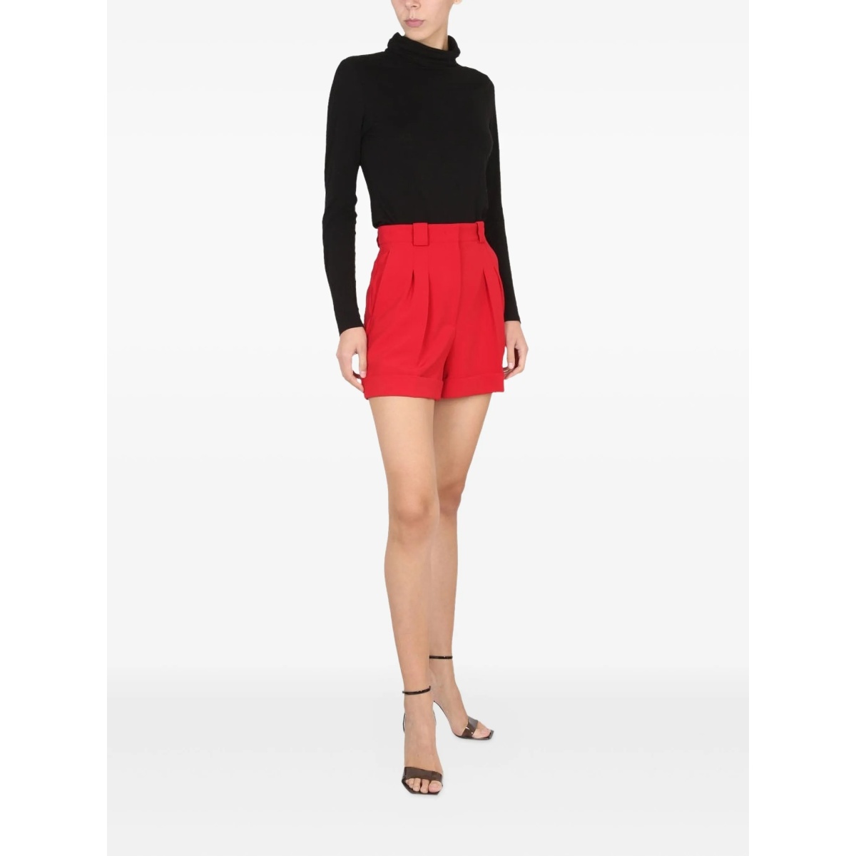 pleated-details shorts - Img 2