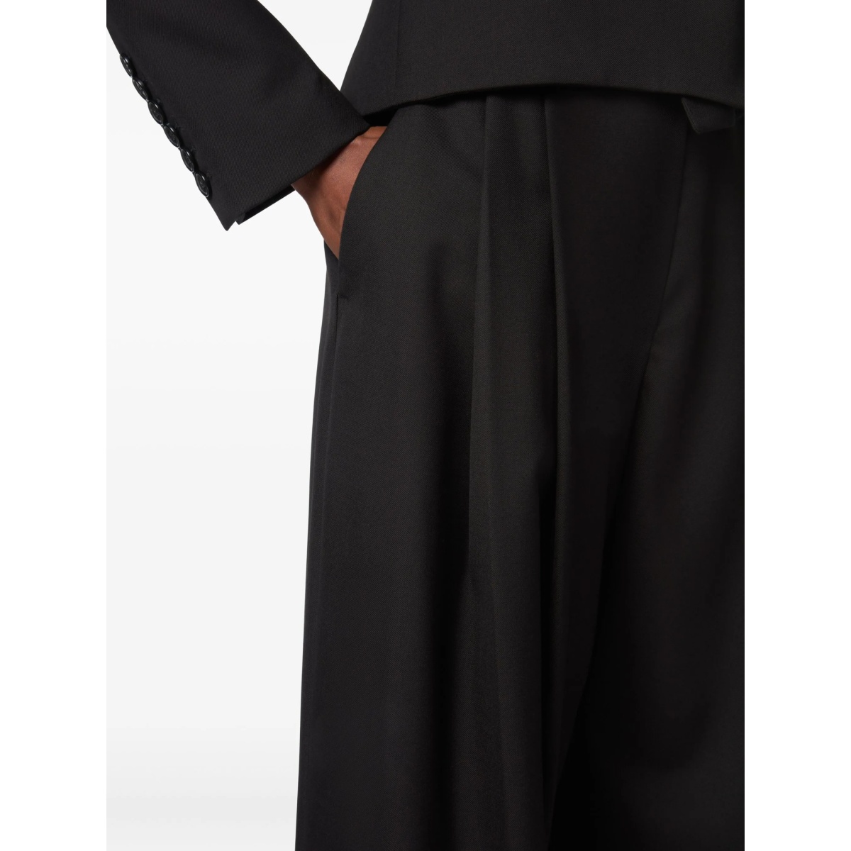 pleated gabardine trousers - Img 5